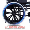 Everactiv Everyday Premium Foldable Wheelchair Red Color