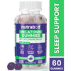 Nutrabud Melatonin 3Mg Sleep Gummies | Sugar Free | Restful Sleep | Blackcurrant Flavor | 60 Gummies
