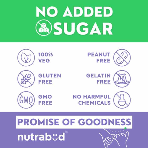 Nutrabud Melatonin 3Mg Sleep Gummies | Sugar Free | Restful Sleep | Blackcurrant Flavor | 60 Gummies