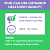 Nutrabud Melatonin 3Mg Sleep Gummies | Sugar Free | Restful Sleep | Blackcurrant Flavor | 60 Gummies
