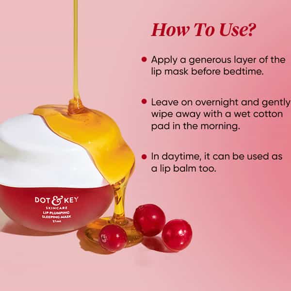 Dot & Key Lip Plumping Sleeping Mask Vitamin C + E 15Ml