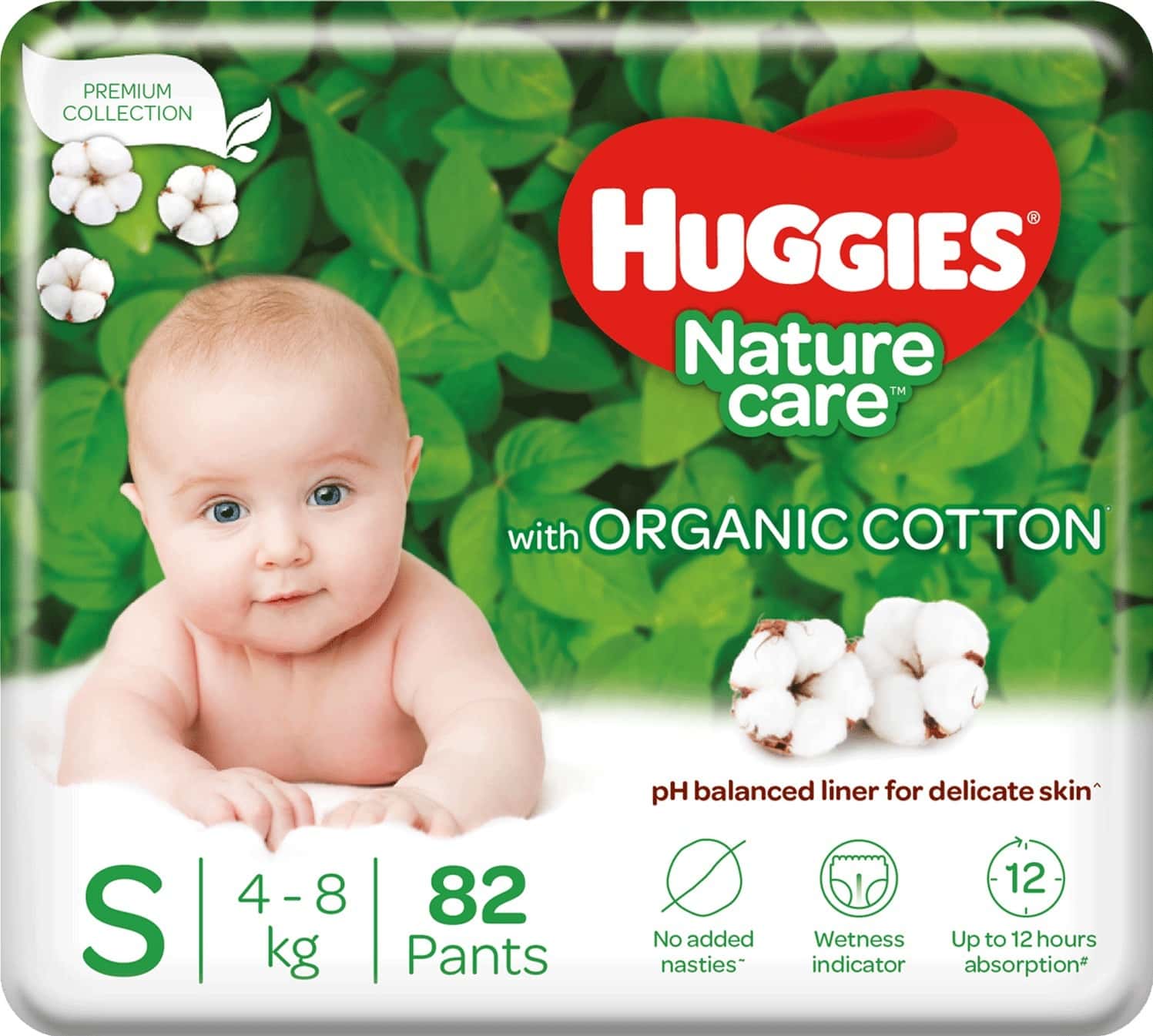 Huggies Nature Care Pants Small Size Diaper Pants 82 Count