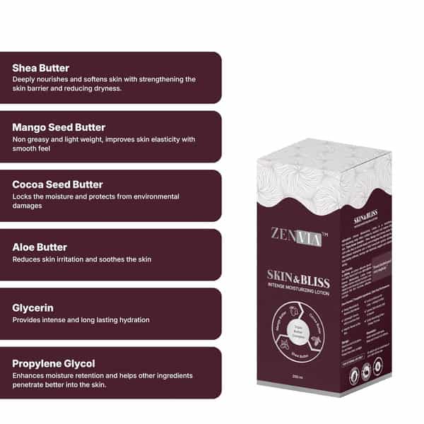 Zenvia Skin&Bliss Intense Moisturiser 200Ml
