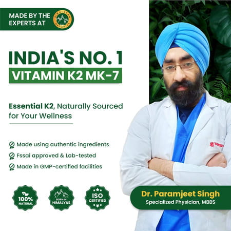 Vlado'S Himalayan Organics Plant-Based Vitamin K2 Supplement - 120 Veg Capsules