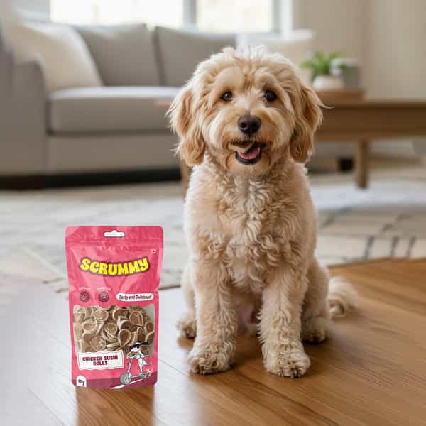 Scrummy Chicken Big Sushi Rolls Dog Treats | 70 G