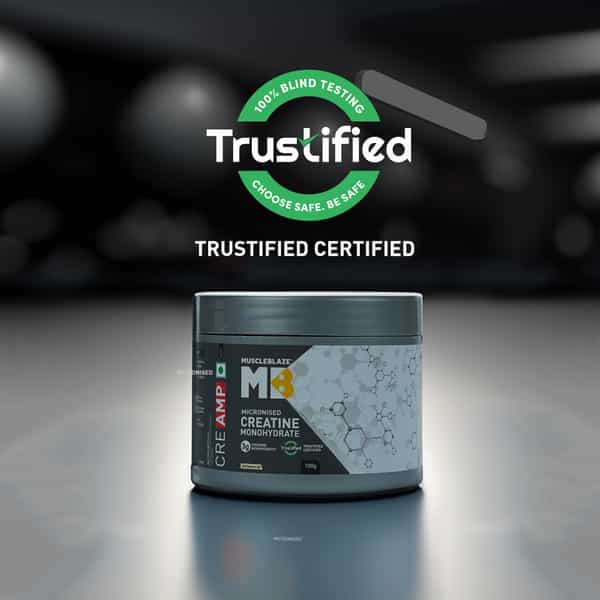 Muscleblaze Creatine Monohydrate Creamp | Trustified Certified Creatine (Unflavoured | 100 G)
