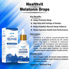 Healthvit Melatonin Liquid Drops 100% Natural Sleep Aid & Reduce Anxiety | 30ml