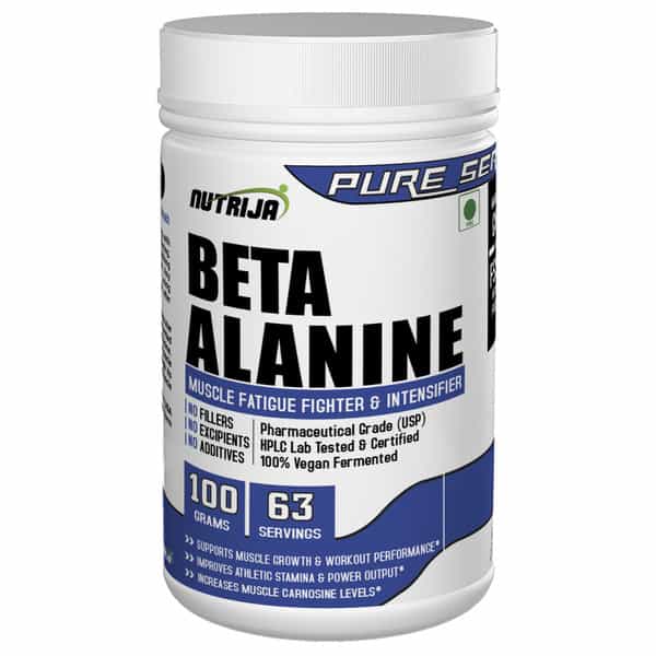 Nutrija Beta-Alanine Powder Best Pre Workout Supplement - 200 Grams (Pineapple)