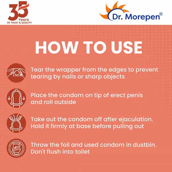 Dr. Morepen Exygra Dotted | Strawberry | Condom | 10 No's | Pack Of 2