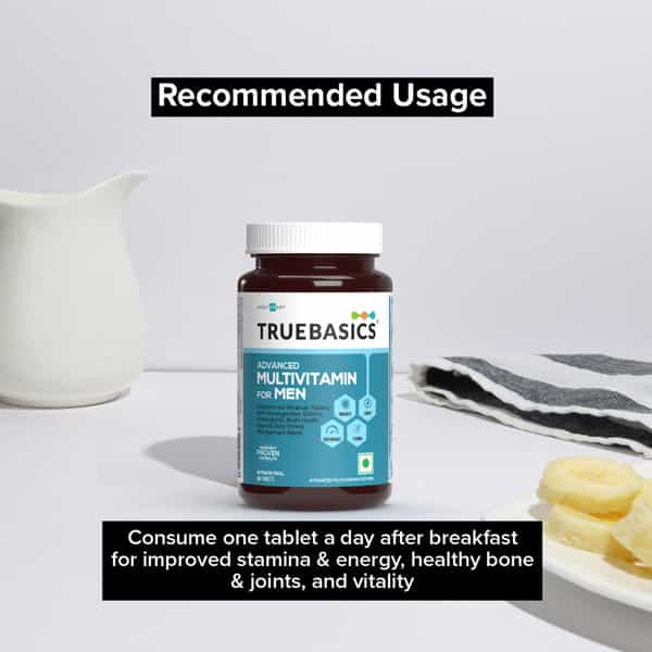 Truebasics Multivit Men | Multivitamin For Men | 30 Multivitamin Tablets