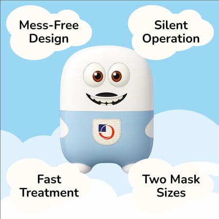 Dr. Odin Onk104 Buddy Piston Compressor Nebulizer For Adults & Kids | Compact Portable Nebulizer