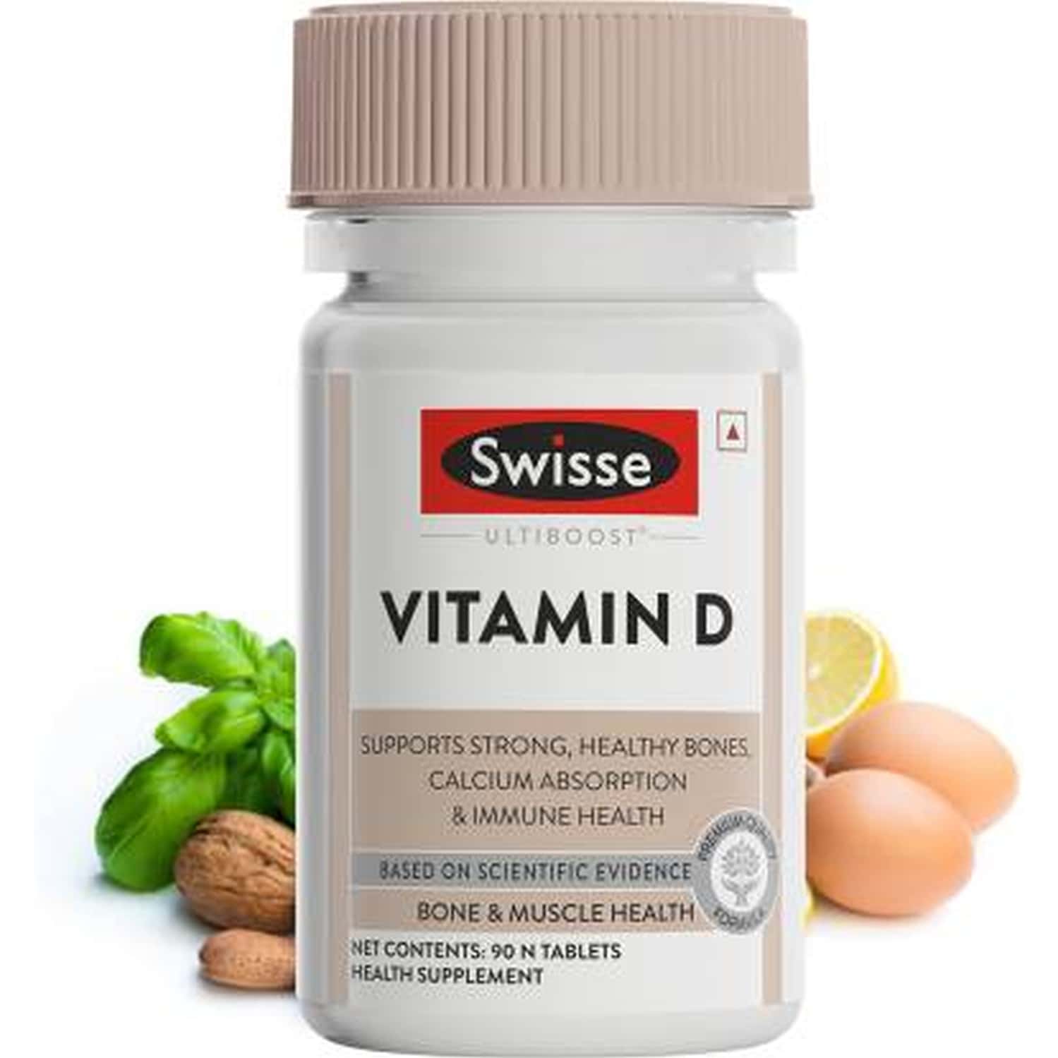 Swisse Ultiboost Vitamin D3 Supplement For Immunity | Bones&muscle Health (90 Tablets)