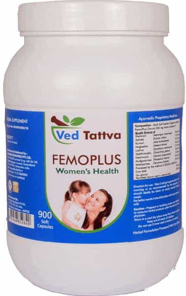 Ved Tattva Femoplus 900 Capsules | Ayurvedic Herbal Formulation For Women's Health