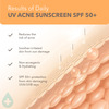 Lotus Dermabotanics Daily Uv Acne 5% Hyaluronic Complex + Vitmain E Sunscreen Spf 50 & Pa ++++ (50G)