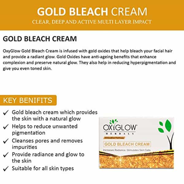 Oxyglow Herbals Bleach Cream Pack Of 1 (Gold Bleach)