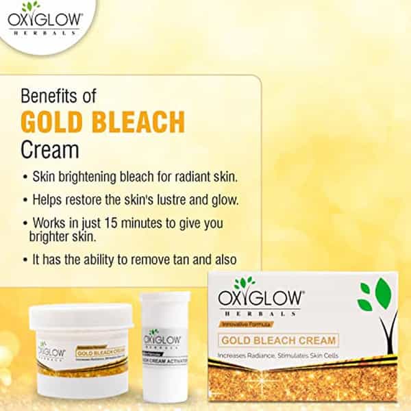 Oxyglow Herbals Bleach Cream Pack Of 1 (Gold Bleach)