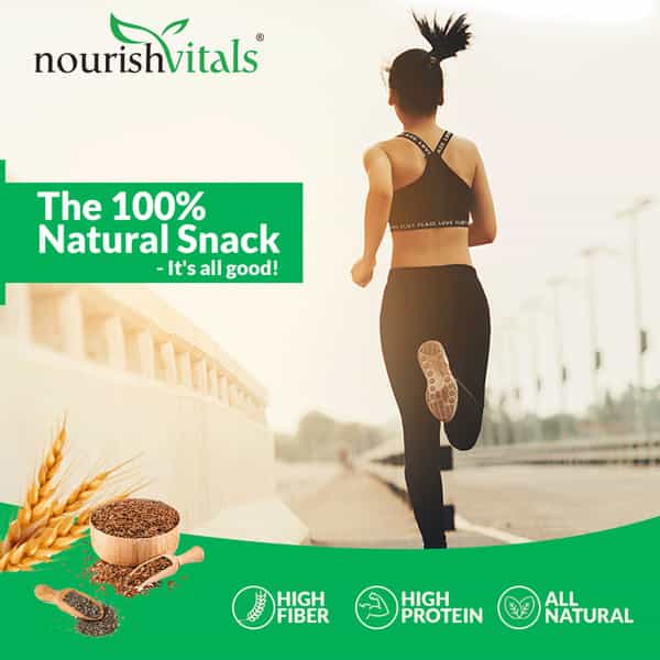 Nourishvitals Granola Snack Bar (Chia Flax Fruit Mix 250G) - 5 Bars