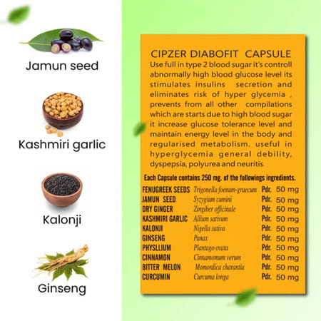 Cipzer Diabo Fit 30 Capsules | Supports Blood Sugar Balance & Metabolic Wellness