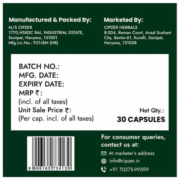 Cipzer Diabo Fit 30 Capsules | Supports Blood Sugar Balance & Metabolic Wellness