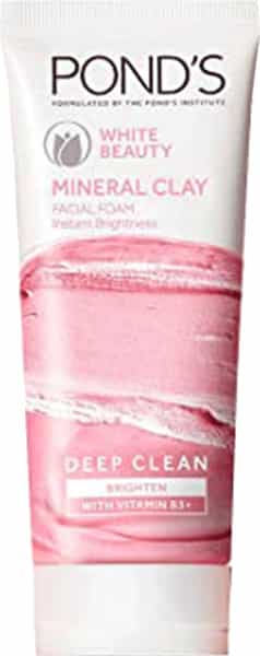Pond's Bright Beauty Mineral Clay Vitamin B3 Oil Free Glow & Facial Foam (40Gm)