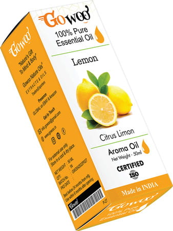 Go Woo 100% Pure Lemon Oil - Virgin & Undiluted 50 Ml