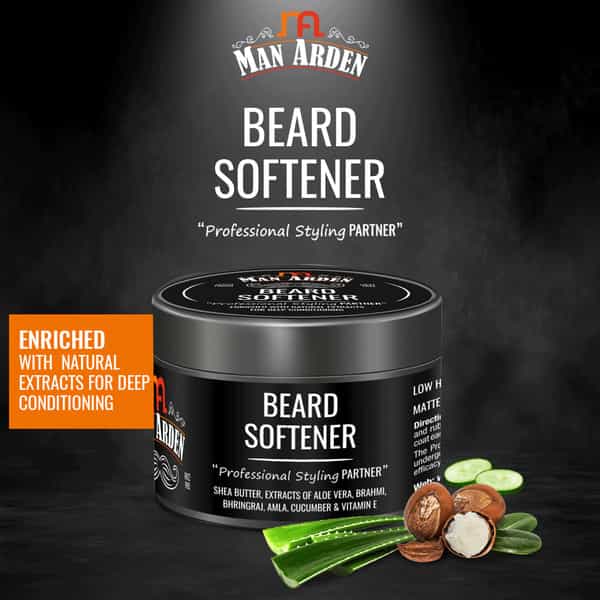 Man Arden Beard Softener Professional Styling For Gloss Finish Healthy Beard Growth 50Gm