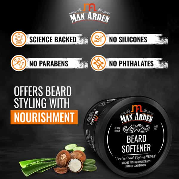 Man Arden Beard Softener Professional Styling For Gloss Finish Healthy Beard Growth 50Gm