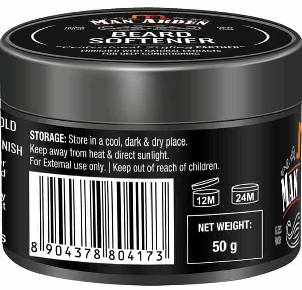 Man Arden Beard Softener Professional Styling For Gloss Finish Healthy Beard Growth 50Gm