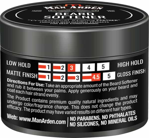 Man Arden Beard Softener Professional Styling For Gloss Finish Healthy Beard Growth 50Gm