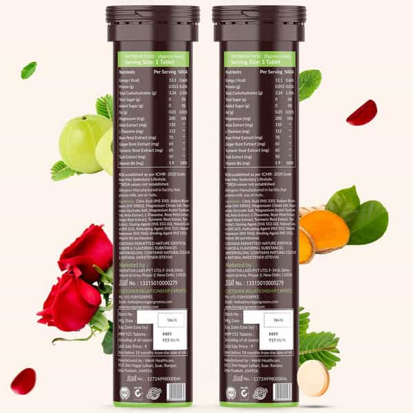 Vegan Greens Relax Calm Unwind Your Day. Calm Daily Stress, Better Mood &Sleep 50 Effervesc., Orange