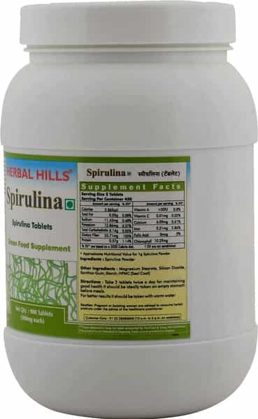 Herbal Hills Spirulina - Value Pack 900 Tablets