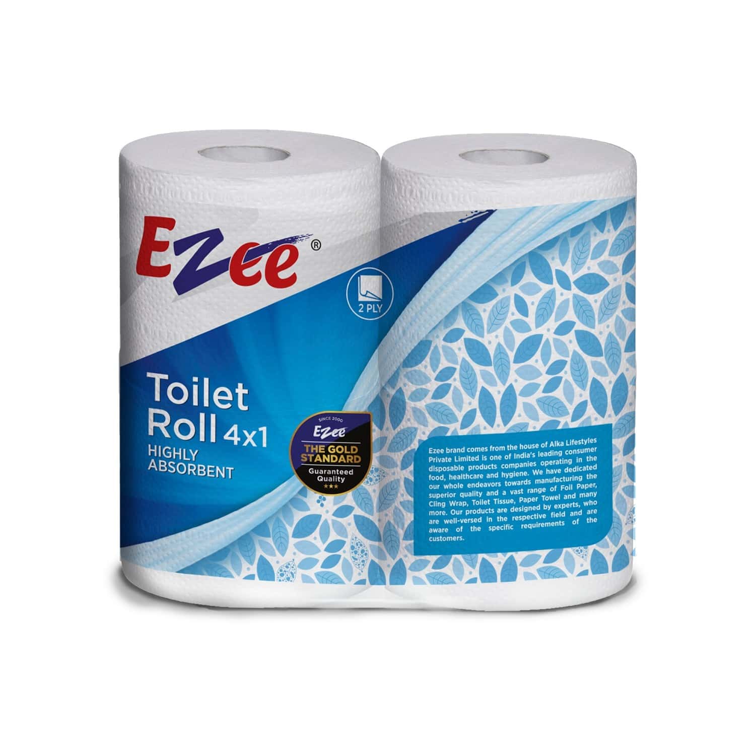 Ezee Roll 2 Ply Toilet Tissue Roll Packet Of 1 'S