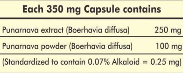 Herbal Hills Punarnava Capsule 60 (Pack Of 4) Kidney Care Capsules