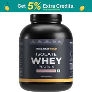 Nutrabay Gold 100% Whey Protein Isolate Strawberry Milkshake - 2kg