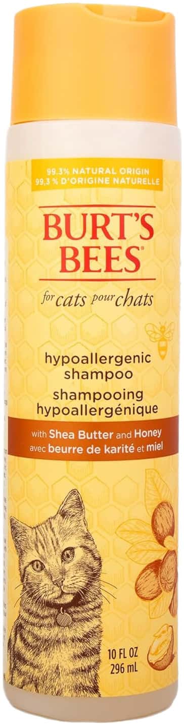 Burt'S Bees Hypoallergenic Shampoo For Cats | Shea Butter & Honey | 296 Ml