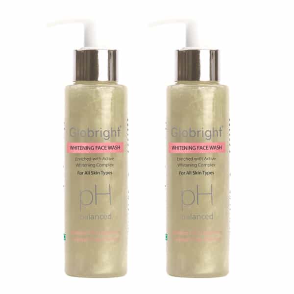 Globright Whitening Face Wash 100 Ml | Berberry & Green Tea | Paraben Free (Pack Of 2)