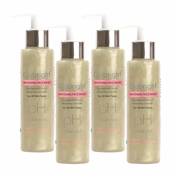 Globright Whitening Face Wash 100 Ml | Berberry & Green Tea | Paraben Free (Pack Of 2)
