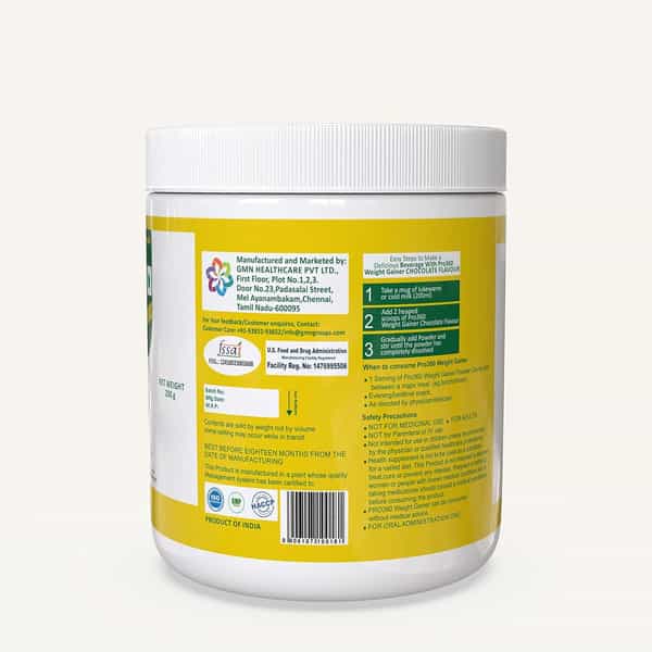 Pro360 Weight Gainer Chocolate Weight Management Powder Jar Of 250 G