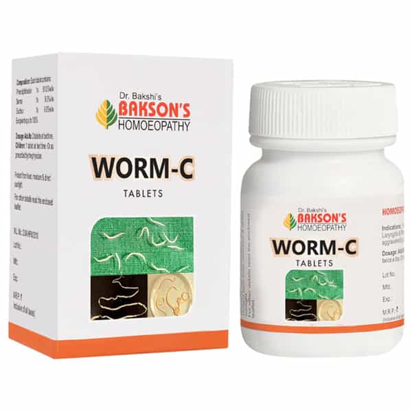 Baksons Homoeopathy Worm-C Tablet 40 No's