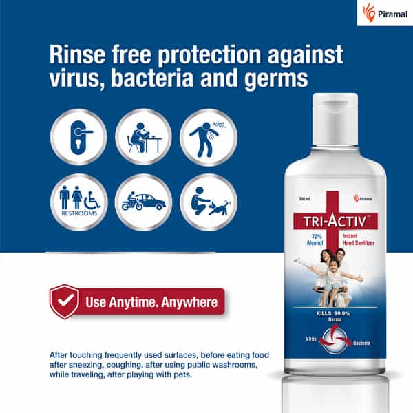 Tri-Activ Instant Hand Sanitizer (500Ml)