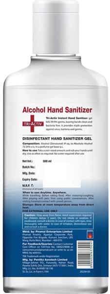 Tri-Activ Instant Hand Sanitizer (500Ml)