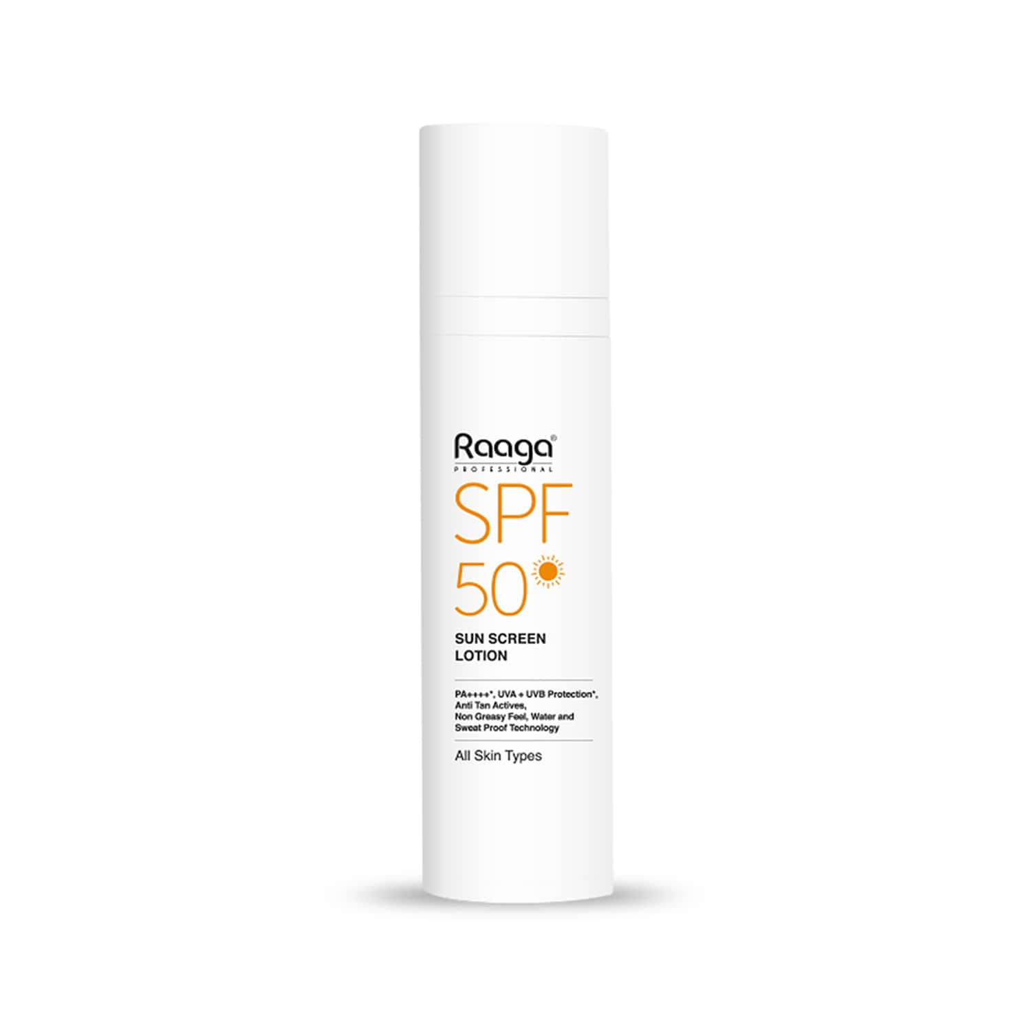 Raaga Professional Spf 50 Pa++++ Sunscreen Lotion With Uva + Uvb Protection | All Skin Types | 55 Ml