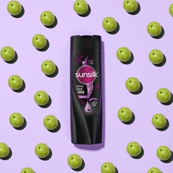 Sunsilk Black Shine Shampoo | Shiny Moisturised & Fuller Hair |Amla + Oil & Pearl Protein | 1L