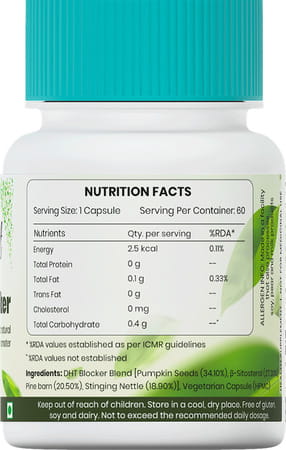 Sprowt Dht Blocker Plant-Based Natural Hair Growth Promoter Capsules