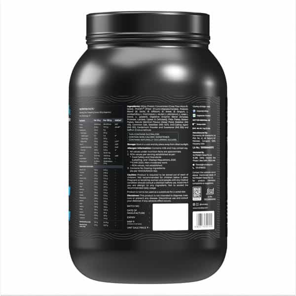 Nutrabay Bioabsorb Whey Protein Powder | Prodifi Blend | 26G Per Scoop | Kesar Badam Pista - 1Kg