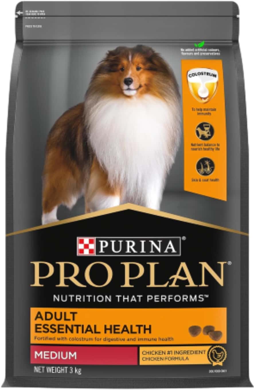 Purina Pro Plan Adult Dog Kibble Food For Medium Sized Dogs | 3kg Pack