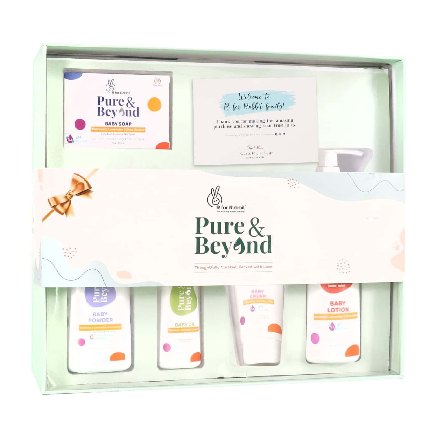 R For Rabbit Gift Box: Shampoo-200ml|Coconut Oil-100ml|Cream-50g|Soap-75g|Powder-100g