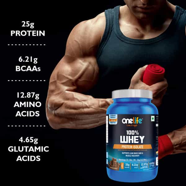 Onelife 100% Whey Protein Isolate Chocolate - 1Kg