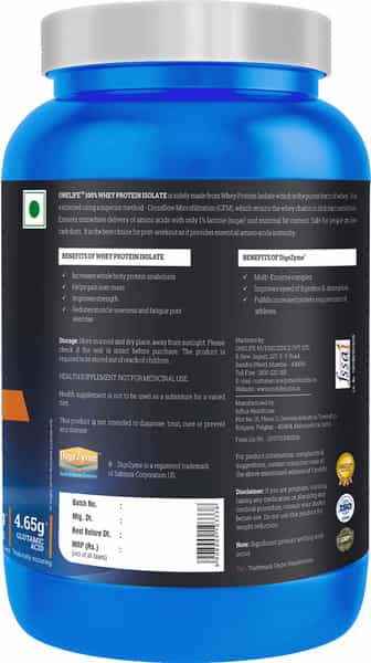 Onelife 100% Whey Protein Isolate Chocolate - 1Kg
