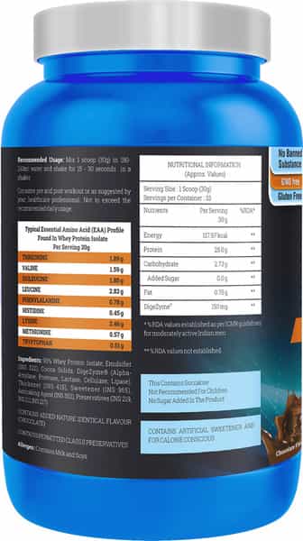 Onelife 100% Whey Protein Isolate Chocolate - 1Kg